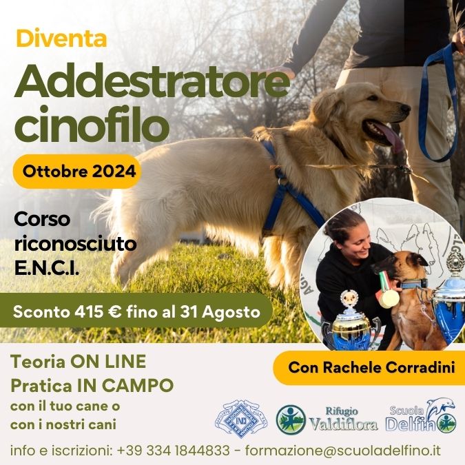 corso addestratore cinofilo 2024